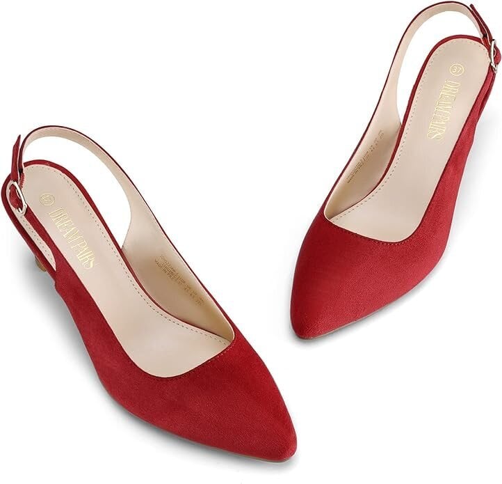 Sieviešu apavi Dream Pairs, sarkani cena un informācija | Sieviešu kurpes | 220.lv