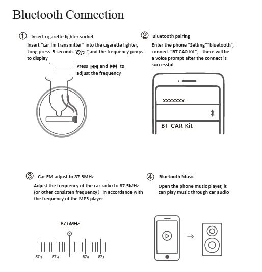 FM modulatoris ar Bluetooth uzlādi un RGB LED Carbonpro цена и информация | FM Modulatori | 220.lv