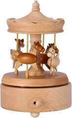 Деревянная музыкальная шкатулка Carousel цена и информация | Развивающие игрушки | 220.lv