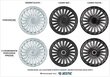4 × Jestic 15" disks, melns цена и информация | Dekoratīvie diski | 220.lv