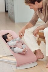 Šūpuļkrēsls BabyBjörn Bliss 3D jersey, light pink cena un informācija | Bērnu šūpuļkrēsliņi | 220.lv