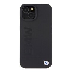 BMW BMHMP15SSLLBK iPhone 15 6.1" czarny|black Magsafe hardcase Signature Logo Imprint цена и информация | Чехлы для телефонов | 220.lv