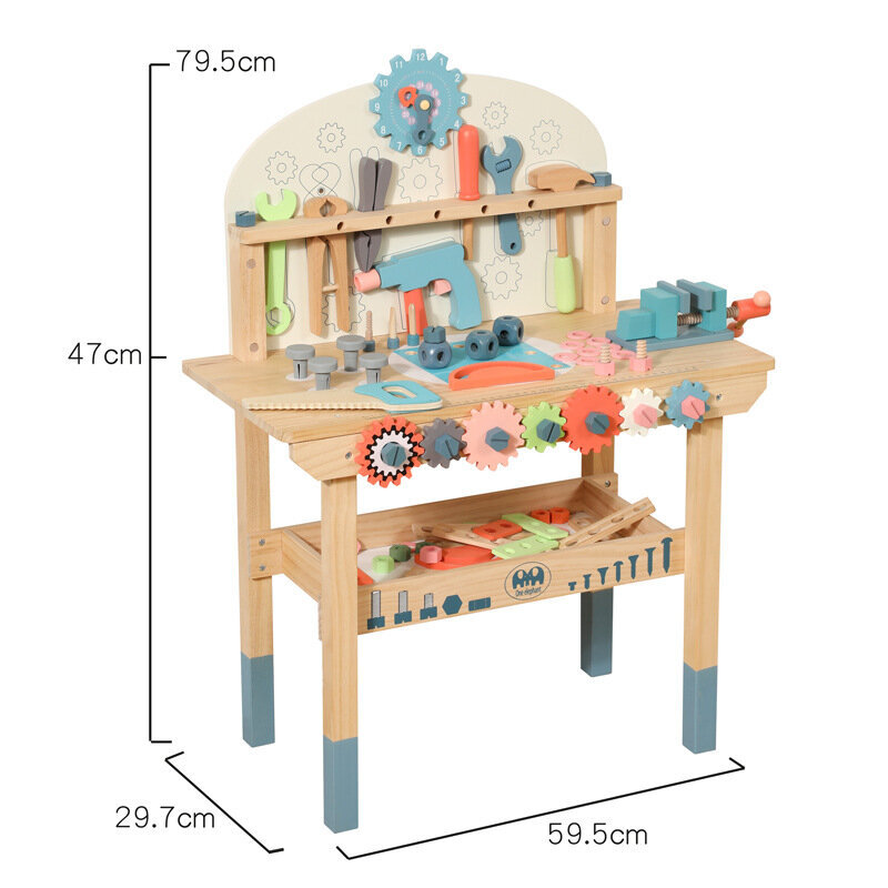 Rotaļu darbagalds Wooden Toys cena un informācija | Rotaļlietas zīdaiņiem | 220.lv