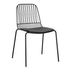 Кресло Willy Black с подушкой из полиуретана цена и информация | Стулья для кухни и столовой | 220.lv