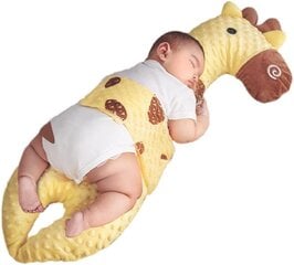 Bērnu miega spilvens Giraffe, dzeltens cena un informācija | Spilveni, guļammaisi, konverti jaundzimušajiem | 220.lv