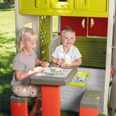Bērnu rotaļu namiņš ar spēlēm Smoby, zaļš cena un informācija | Bērnu rotaļu laukumi, mājiņas | 220.lv