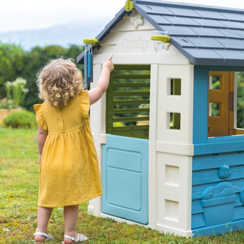 Bērnu dārza mājiņas laika apstākļu novērošanas komplekts Smoby, zaļš cena un informācija | Bērnu rotaļu laukumi, mājiņas | 220.lv