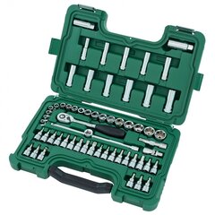 3/8" Galvas komplekts Sata 60 gab. cena un informācija | Rokas instrumenti | 220.lv