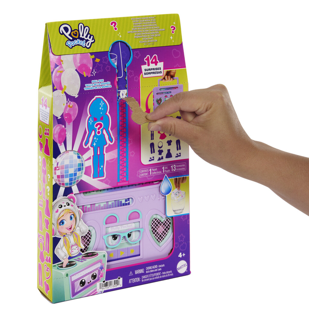 Lelle ar pārsteigumiem Polly Pocket Disco Dance cena un informācija | Rotaļlietas meitenēm | 220.lv