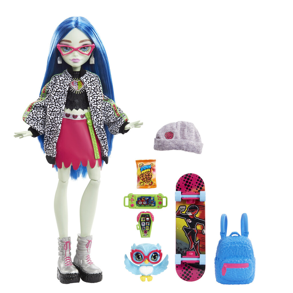 Lelle ar piederumiem Monster High Ghoulia Yelps cena un informācija | Rotaļlietas meitenēm | 220.lv