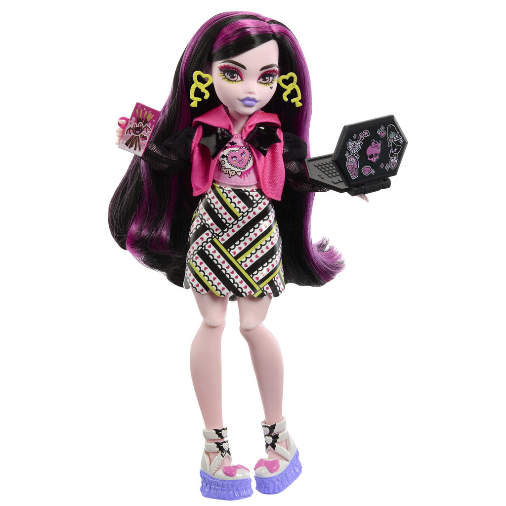 Lelle ar pārsteigumiem Monster High Skulltimates, Draculaura cena un informācija | Rotaļlietas meitenēm | 220.lv