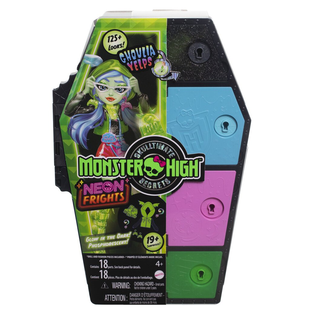 Кукла с сюрпризами Monster High Skulltimates, Гулия Йелпс цена | 220.lv