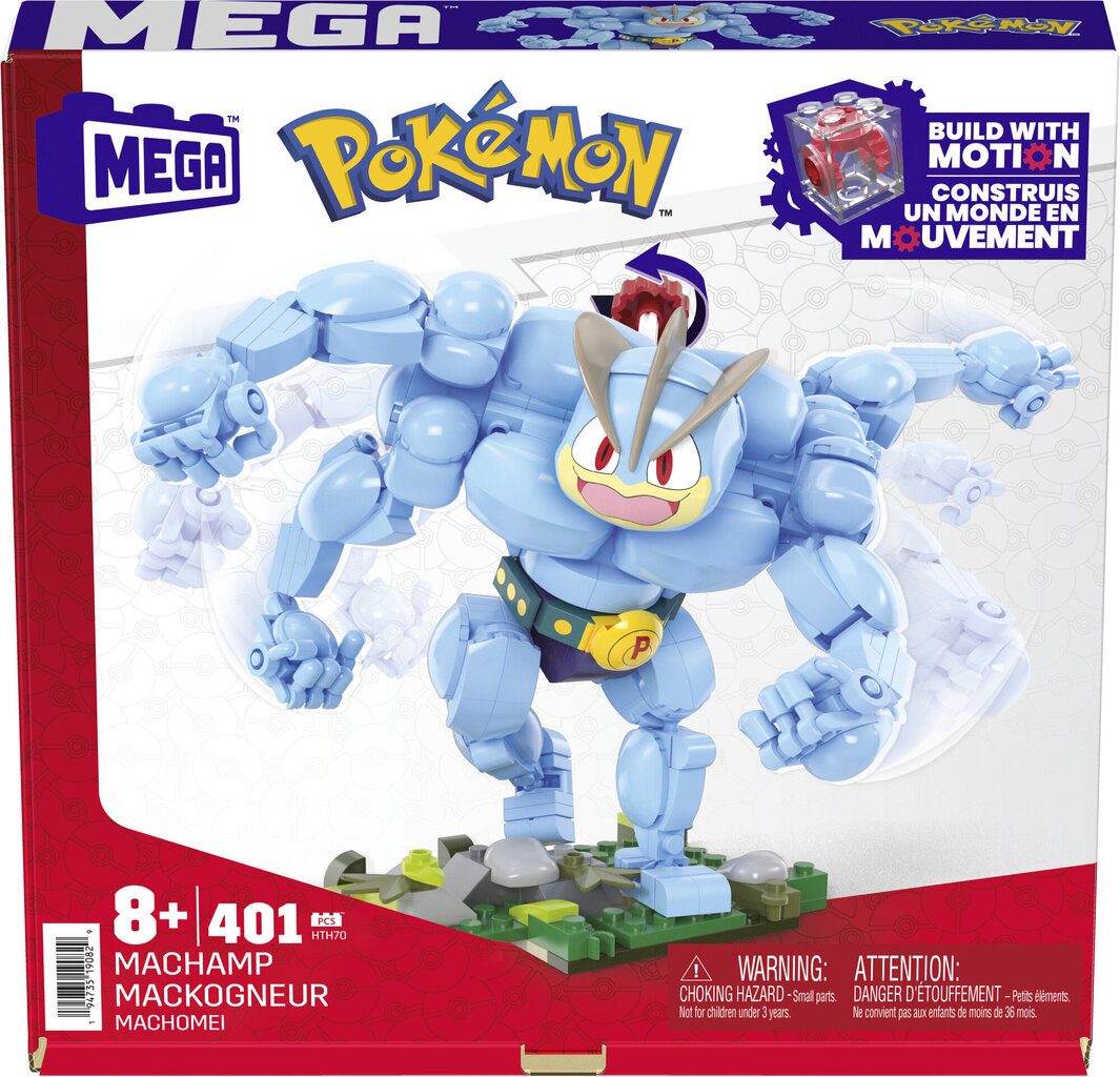 Konstruktors - pokemons Mega Construx Pokemon, Machamp, 401 det. cena un informācija | Rotaļlietas zēniem | 220.lv