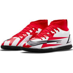 Futbola apavi Nike Mercurial Superfly 8 Club CR7 IC Jr DB0930 600, balti cena un informācija | Futbola apavi | 220.lv