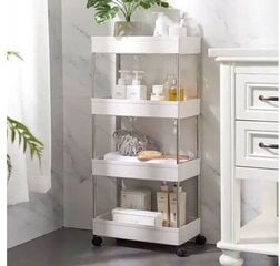 Шкаф для ванной комнаты - тумба с колесиками цена и информация | Аксессуары для ванной комнаты | 220.lv