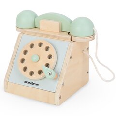 Koka retro tālrunis HyperMotion, zaļš/bēšs cena un informācija | Rotaļlietas zīdaiņiem | 220.lv