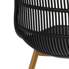 Krēsls Simplet Klaus, melns cena un informācija | Virtuves un ēdamistabas krēsli | 220.lv
