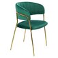 Krēsls Intesi Margo, zaļš cena un informācija | Virtuves un ēdamistabas krēsli | 220.lv