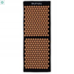 Akupresūras paklājiņš, 110 x 43 cm, melns/oranžs cena un informācija | Masāžas piederumi | 220.lv