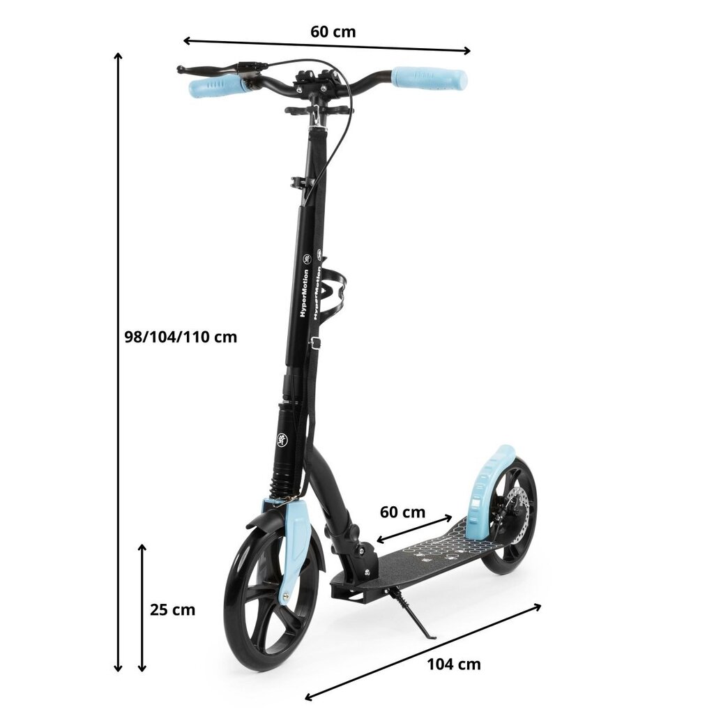 Divriteņu skrejritenis HyperMotion, melns/zils цена и информация | Skrejriteņi | 220.lv