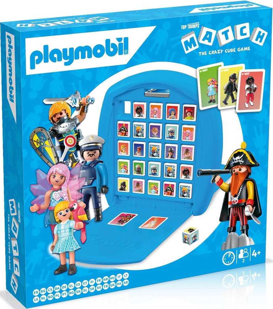 Puzzles spēle Winning Moves Top Trumps Match Playmobil Strategic Party Blue cena un informācija | Galda spēles | 220.lv