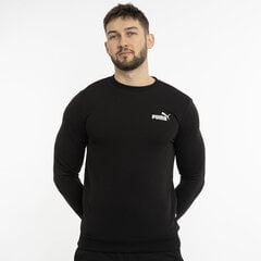 Džemperis vīriešiem Puma ESS Small Logo Crew 586684 01, melns цена и информация | Мужские свитера | 220.lv