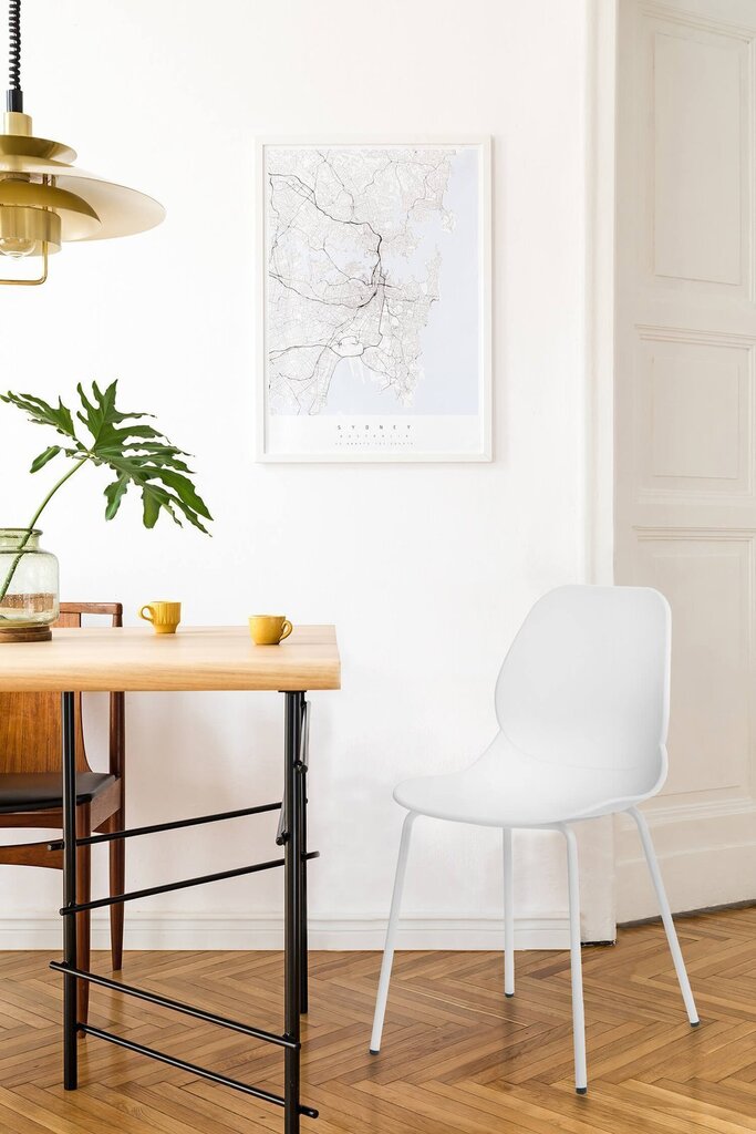 Krēsls Simplet, balts цена и информация | Virtuves un ēdamistabas krēsli | 220.lv