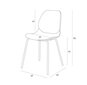 Krēsls Simplet, balts цена и информация | Virtuves un ēdamistabas krēsli | 220.lv