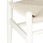 Krēsls D2.Design Wicker Color, balts cena un informācija | Virtuves un ēdamistabas krēsli | 220.lv