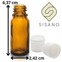 Sisano stikla pudele ar aizbāzni 10 ml cena un informācija | Sveces un svečturi | 220.lv