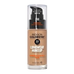 Tonālais krēms jauktai un taukainai ādai Revlon Colorstay, 350 Rich Tan, 30 ml cena un informācija | Grima bāzes, tonālie krēmi, pūderi | 220.lv