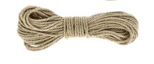 Витая льняная веревка 3 мм цена и информация | Принадлежности для шитья | 220.lv