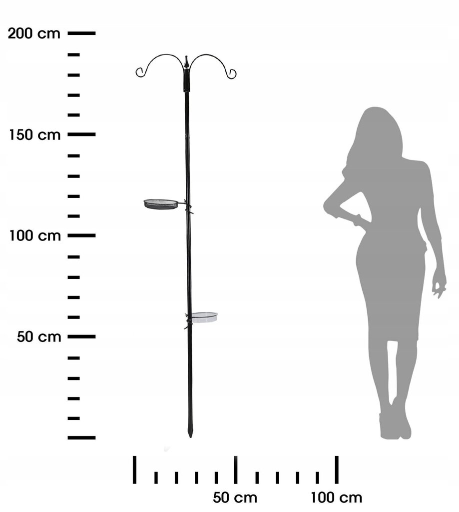 Putnu barotavas statīvs 189 cm cena un informācija | Putnu būri un barotavas | 220.lv