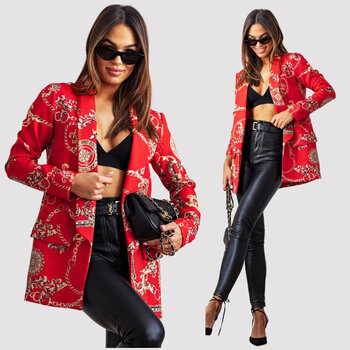 Жакет для женщин Greis, красный цена и информация | Женские пиджаки | 220.lv