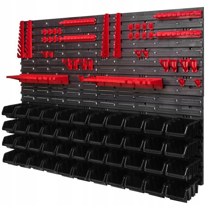 Instrumentu siena ar dažādiem plauktiem Fluxar 004 115x78 cm cena un informācija | Instrumentu kastes | 220.lv