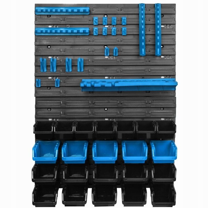 Instrumentu siena ar dažādiem plauktiem Fluxar 006 58x78cm цена и информация | Instrumentu kastes | 220.lv