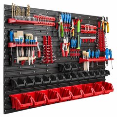 Instrumentu siena ar dažādiem plauktiem ITB-MIX9 117x78 cm cena un informācija | Instrumentu kastes | 220.lv