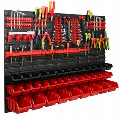 Instrumentu siena ar dažādiem plauktiem Fluxar 013 117x78 cm cena un informācija | Instrumentu kastes | 220.lv