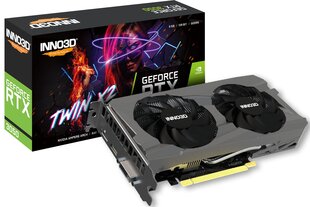 Inno3D GeForce RTX 3050 Twin X2 (N30502-08D6-1711VA41) cena un informācija | Videokartes (GPU) | 220.lv