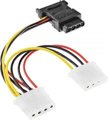 InLine, Sata - Molex, 0.15 m цена и информация | Кабели и провода | 220.lv