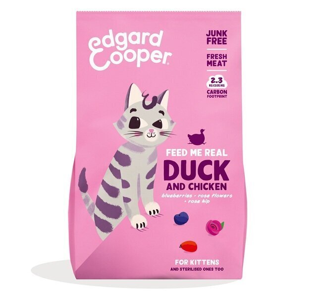 Edgard & Cooper jauniem kaķēniem ar pīli un vistu, 2 kg cena un informācija | Sausā barība suņiem | 220.lv