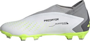 Futbola apavi Adidas Predator Accuracy.3 LL FG, 47 1/3. izmērs, pelēki/zaļi цена и информация | Футбольные ботинки | 220.lv