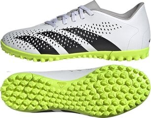 Futbola apavi Adidas Predator Accuracy.4 TF, 44 2/3. izmērs, pelēki/zaļi cena un informācija | Futbola apavi | 220.lv