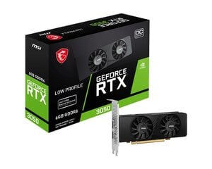 MSI GeForce RTX 3050 LP OC (V812-023R) cena un informācija | Videokartes (GPU) | 220.lv