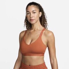 Женский тренировочный бюстгальтер Nike INDY LGT, терракотовый цвет цена и информация | Спортивная одежда для женщин | 220.lv