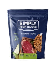 Simply from nature training treats с олениной и грушами, 3x300 г цена и информация | Лакомства для собак | 220.lv