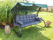 Spilvens dārza šūpolēm Hobbygarden Pola, 140 cm, violets cena un informācija | Krēslu paliktņi | 220.lv