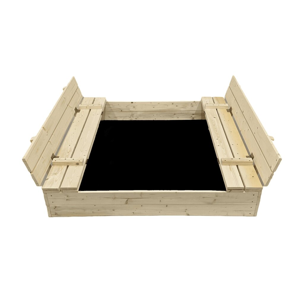 Koka smilšu kaste ar ģeotekstila paklāju Bonus Orbis, 120×120 cm цена и информация | Smilšu kastes, smiltis | 220.lv