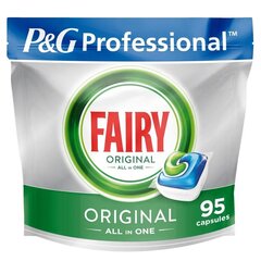 Fairy trauku mazgājamās mašīnas kapsulas Professional Original, 95 gab cena un informācija | Fairy Mājsaimniecības preces | 220.lv