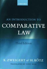 Introduction to Comparative Law 3rd Revised edition cena un informācija | Ekonomikas grāmatas | 220.lv